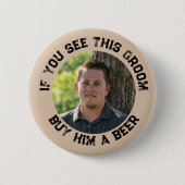 この花婿の独身最後のパーティー 缶バッジ (正面)