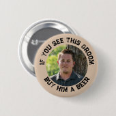 この花婿の独身最後のパーティー 缶バッジ (正面&裏面)