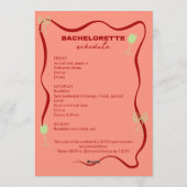 この花嫁はショーガール バチェロレッテ女子ウィークエンド 招待状 (裏面)