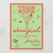 この花嫁はショーガール バチェロレッテ女子ウィークエンド 招待状 (正面)