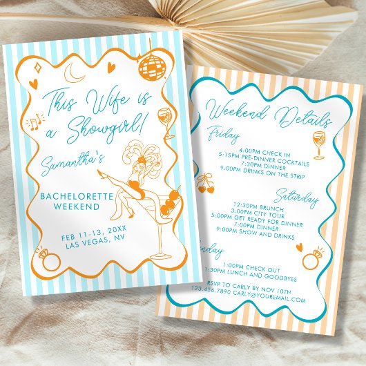この花嫁はショーガール!バチェロレッテ・イテリナリー 招待状