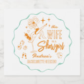 この花嫁はショーガール バチェロレッテ ウィークエンド スパークリングワインラベル (シングルラベル)