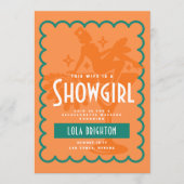 この花嫁はショーガール ラストショー バチェロレッテ 招待状 (正面)