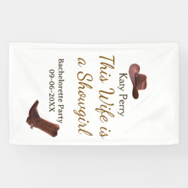 この花嫁はショーガール 横断幕