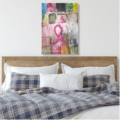 この芸術は乳がん支援のために作られた キャンバスプリント (インサイチュ (寝室))