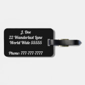 この荷物のラベルのために働かせる ラゲッジタグ (裏面横)