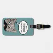 「この荷物は猫のものだ ラゲッジタグ (正面横)