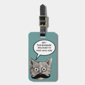 「この荷物は猫のものだ ラゲッジタグ (正面縦)