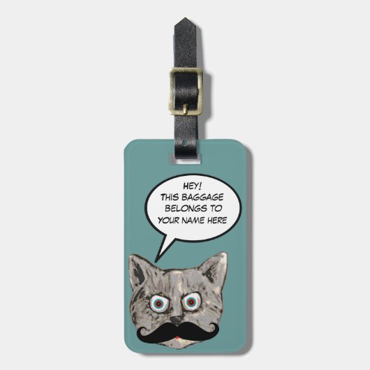 「この荷物は猫のものだ ラゲッジタグ (正面縦)