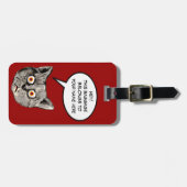 この荷物は猫のものだ ラゲッジタグ (正面横)