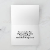 この落とし穴の中の年と鼻の双素晴らし子のユーモア カード (内部)