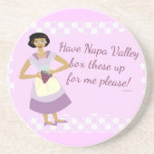 この葡萄を箱に入れろ！ コースター (正面)