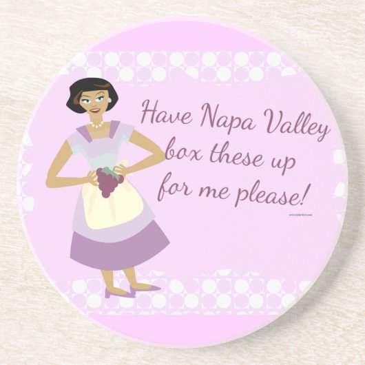 この葡萄を箱に入れろ! コースター (正面)