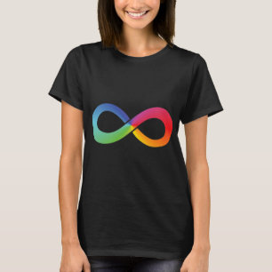 この虹の無限大のシャツは何でも象徴する Tシャツ
