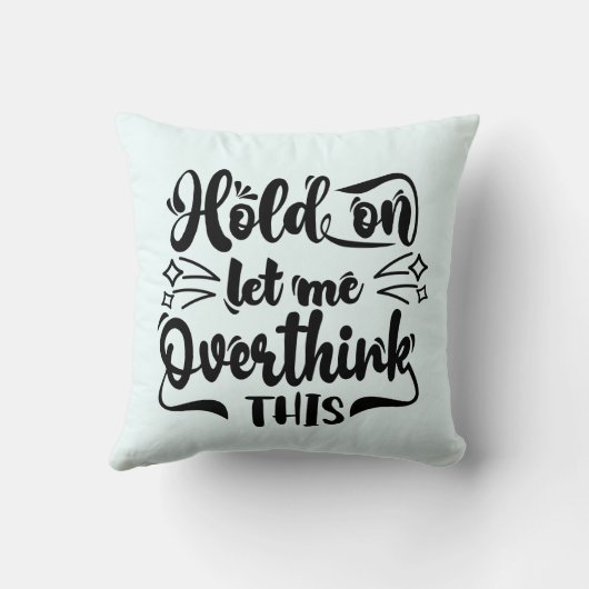 この装飾用クッションを考え過ぎさせてくれおもしろい クッション (裏面)