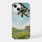 この複葉機が壊れてiPhoneケースもダメになった。 iPhone 15ケース (裏面)