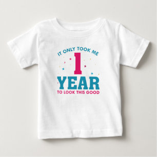 この見た目になるのに1年かかった ベビーTシャツ