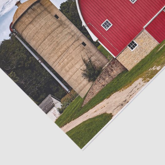 この見事な赤い納屋は申し分が無実在い 薄葉紙 (詳細)