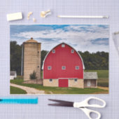 この見事な赤い納屋は申し分が無実在い 薄葉紙 (クラフト)