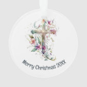 この言葉はランプの足だ感動的 オーナメント (裏面)