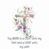 この言葉はランプの足だ感動的 シール (正面)