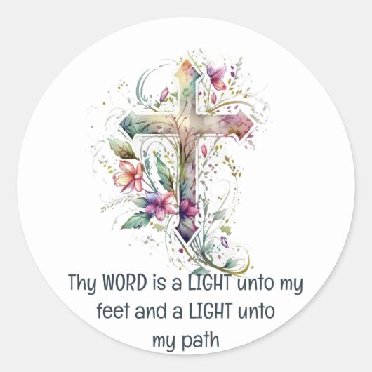 この言葉はランプの足だ感動的 ラウンドシール (正面)