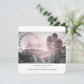 この詩の写真の発表結婚を気に入る方法 案内状 (スタンド正面)