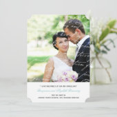 この詩の写真の発表結婚を気に入る方法 案内状 (スタンド正面)