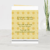 この誕生日カードを取得する カード (裏面)