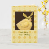 この誕生日カードを取得する カード (黄色い花)