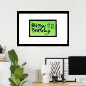 この誕生日ポスターに署名する， Autograph Keepsake ポスター (ホームオフィス)