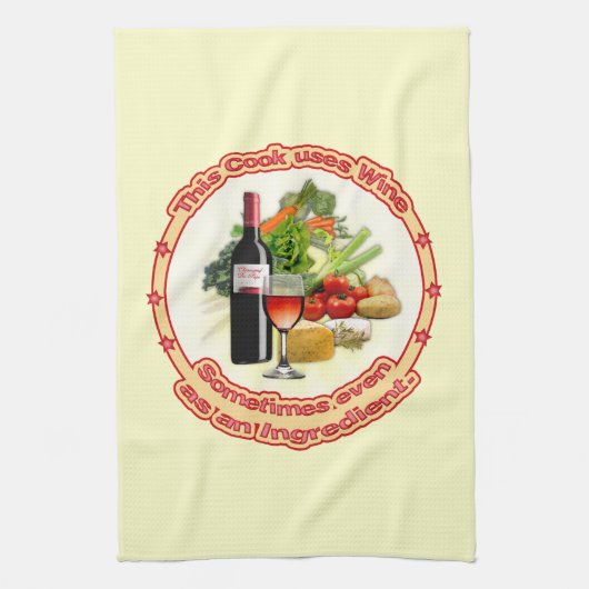 この調理師はワインを使う キッチンタオル (縦)