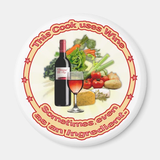 この調理師はワインを使う マグネット (正面)