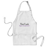この調理師は賛辞を期待する スタンダードエプロン (正面)