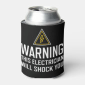 この警告電気技師は君にショックを与えるクーラーボックス 缶クーラー (缶正面)