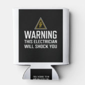 この警告電気技師は君にショックを与えるクーラーボックス 缶クーラー (裏面)