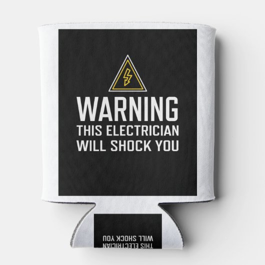 この警告電気技師は君にショックを与えるクーラーボックス 缶クーラー (裏面)