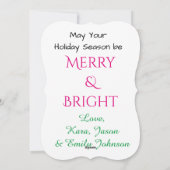 この豪華なクリスマスカードをパーソナライズ シーズンカード (裏面)