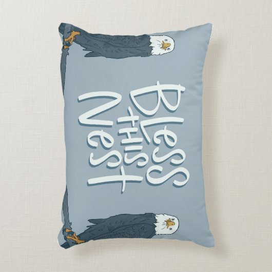 この賛美ネストSWFLイーグルカムアクセントピロー アクセントクッション (正面(垂直))