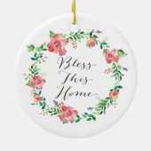 この賛美ホームクリスマスの飾り セラミックオーナメント (裏面)