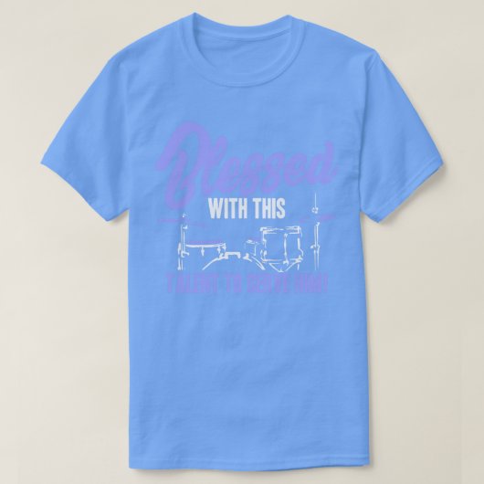 この賛美才能を発揮するドラマー Tシャツ (デザイン正面)