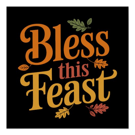 この賛美祭り感謝祭の家族の集まり ポスター (正面)