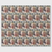 この贈り物の折り返しにカスタム写真を追加する ラッピングペーパー (フラット)