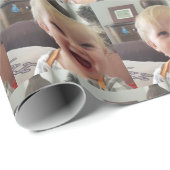 この贈り物の折り返しにカスタム写真を追加する ラッピングペーパー (ロールコーナー)