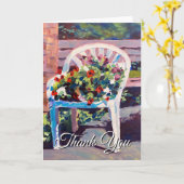 この赤い黄色のブルーバイオレットをありがとう カード (黄色い花)