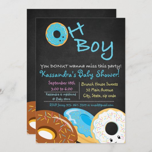 この赤ん坊が恋しく思欲しいのに、ああボーイカード 招待状 (正面/裏面)