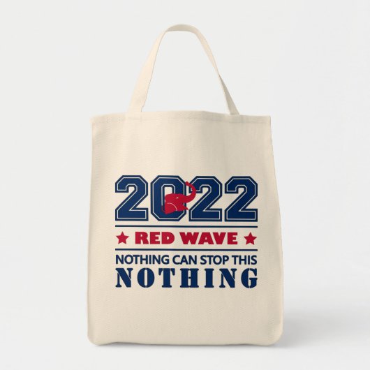 この赤ストップ波2022中間項では何も不可能 トートバッグ (正面)