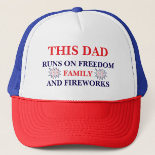 この走パパはFreedom Family & Fireworks キャップ