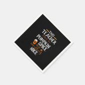 この走先生はカボチャの香辛料とすべてだ スタンダードカクテルナプキン (角)