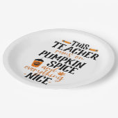 この走先生はカボチャの香辛料とすべてだ ペーパープレート (アングル)